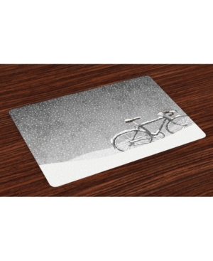 Ambesonne Winter Place Mats Set of 4