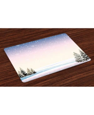Ambesonne Winter Place Mats Set of 4