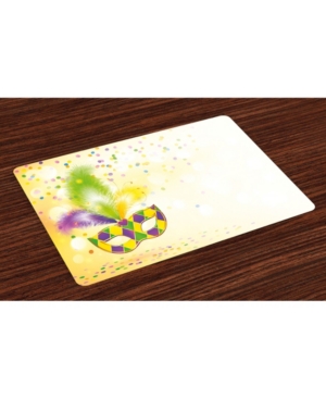 Ambesonne Mardi Gras Place Mats Set of 4