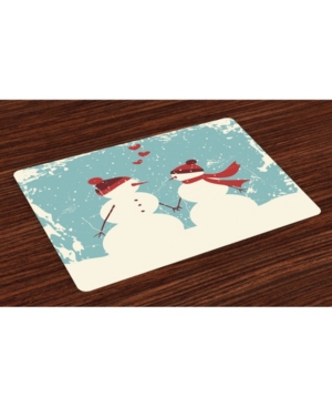 Ambesonne Christmas Place Mats Set of 4