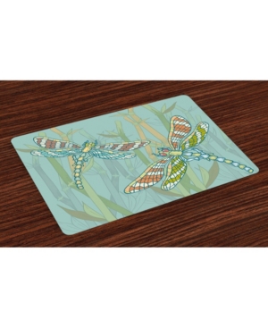 Ambesonne Dragonfly Place Mats Set of 4