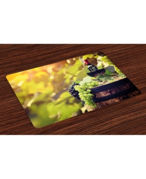 Ambesonne Wine Place Mats Set of 4