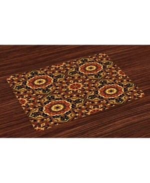 Ambesonne Turkish Pattern Place Mats Set of 4