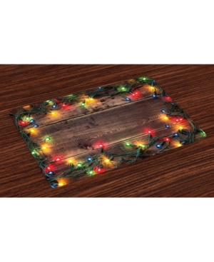 Ambesonne Christmas Place Mats Set of 4
