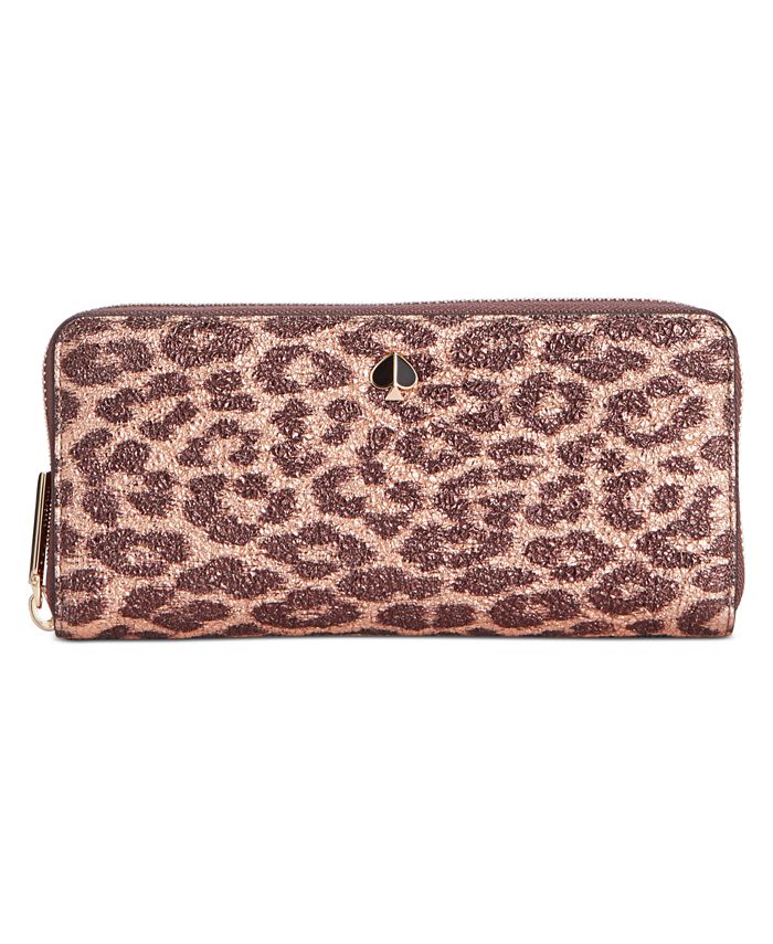 Kate spade leopard hotsell wallet