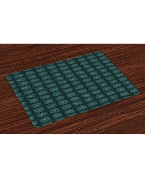 Ambesonne Ikat Place Mats Set of 4