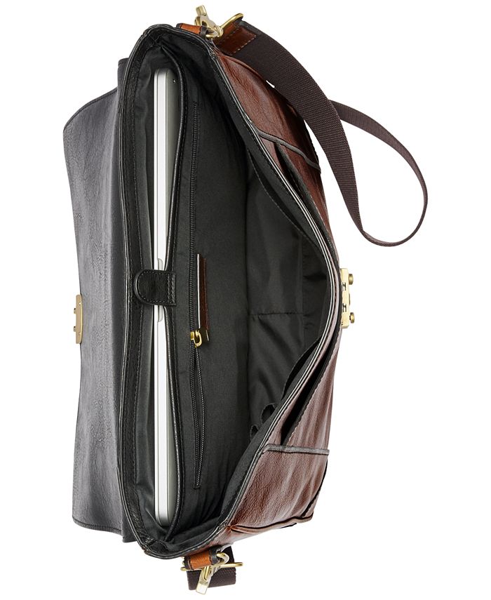 Fossil Men's Leather Messenger Bag Macy's