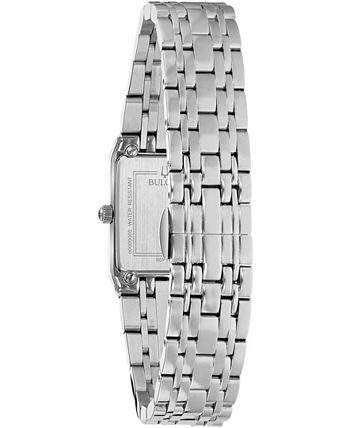 Bulova - Women's Futuro Diamond Accent Stainless Steel Bracelet Watch 21x32mm