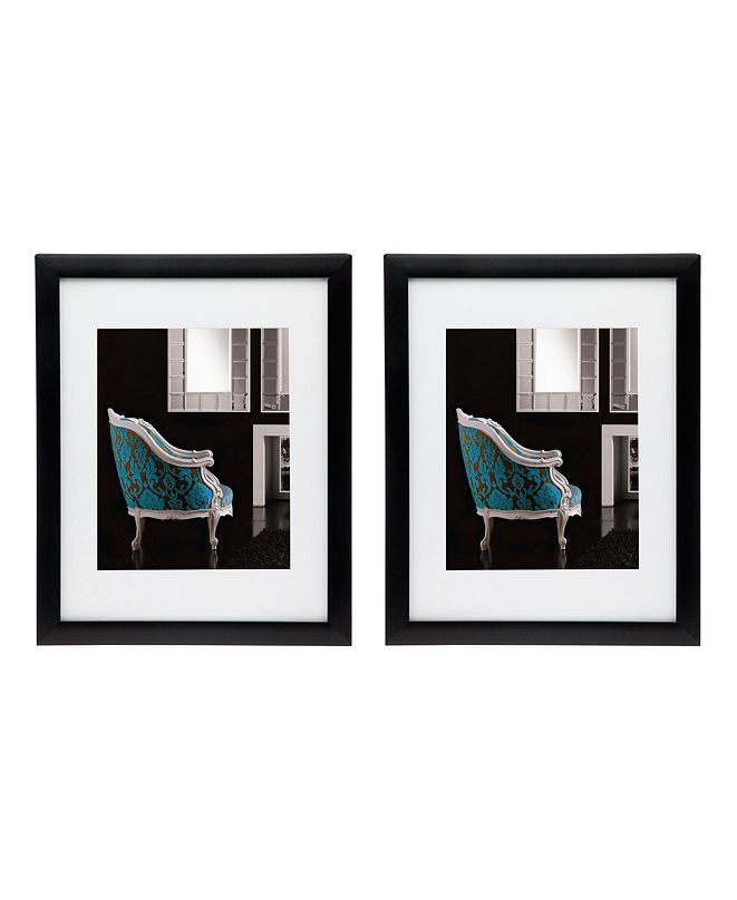 Philip Whitney Black 11" x 14" Frame Set of 2 & Reviews Picture Frames Home Decor Macy's