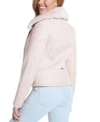 GUESS Tasha Faux-Leather Moto Jacket
