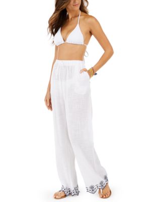 white pants swim cover up