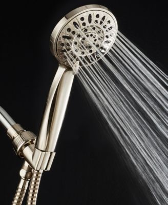 High-Pressure 6-setting Handheld Shower Head with Extra-long 6 Foot Hose