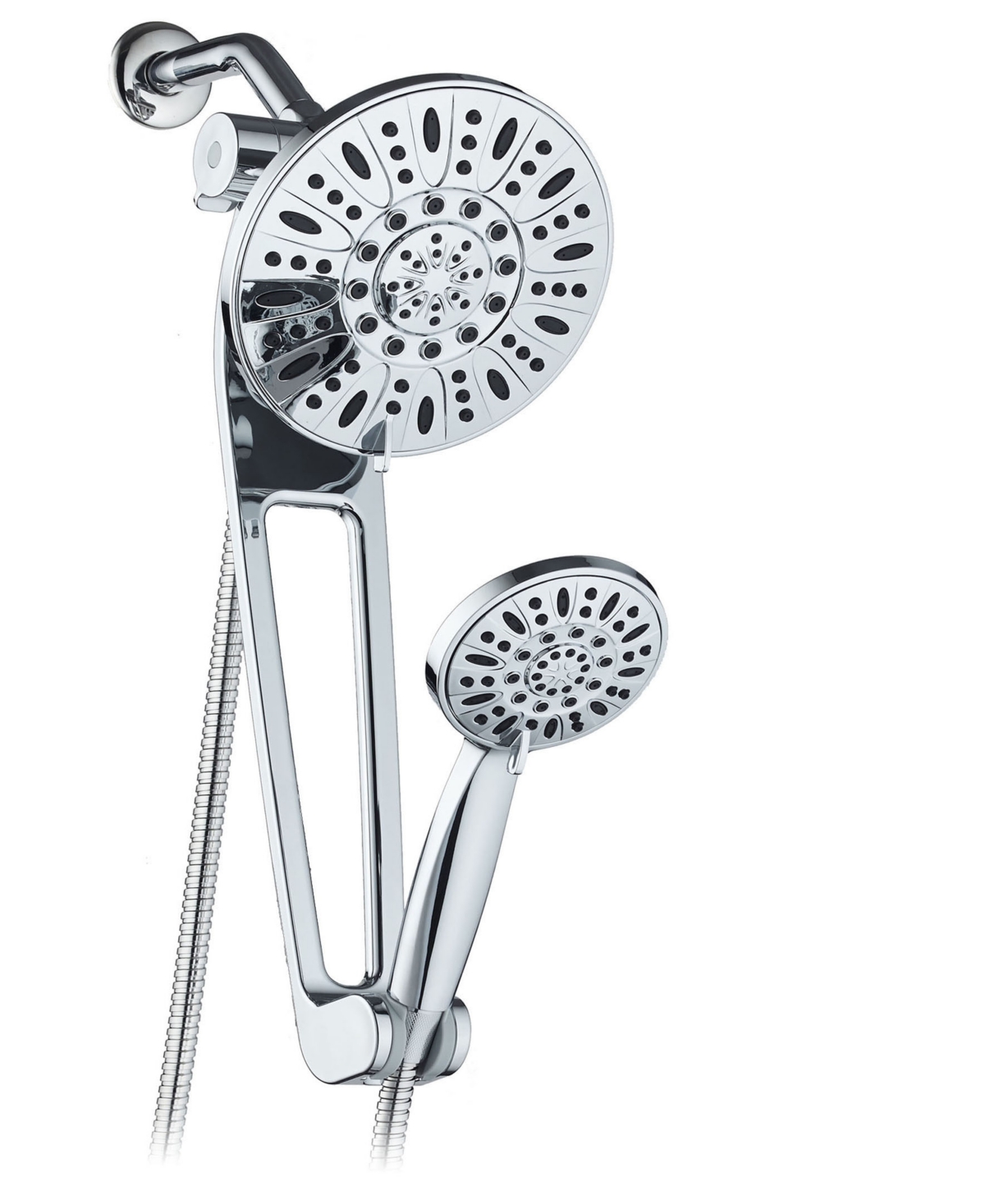 Aquabar High-Pressure 48-mode Shower Spa Combo with Adjustable 18-in Extension Arm - Chrome