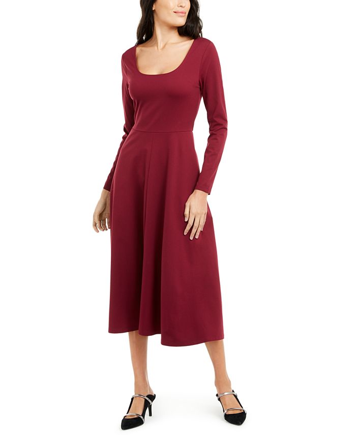 Alfani Fit & Flare Midi Dress, Created for Macy's - Macy's