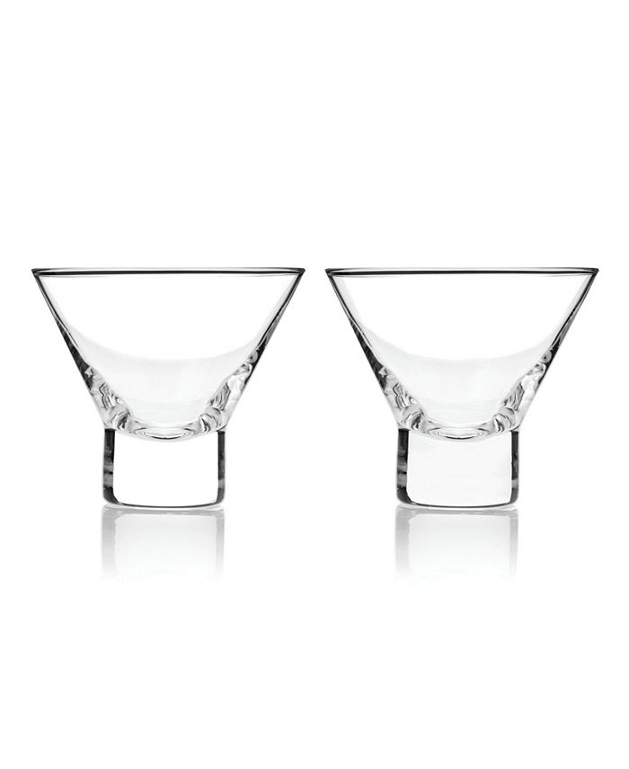 3 pc Copper Stainless Steel Martini Gift Set - 2 Large Martini Glasses –  Icydeals