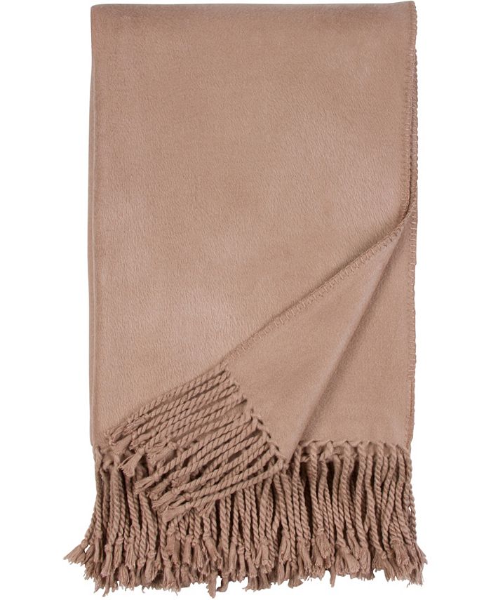 Malibu Luxxe Fringe Throw Macy's