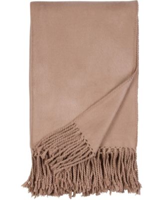 Malibu Luxxe Fringe Throw - Macy's