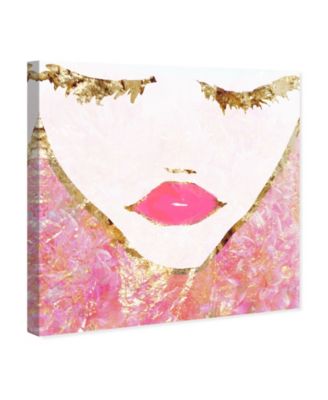 Oliver Gal Goldbloom Coveted JM Square Canvas Art, 12" x 12"