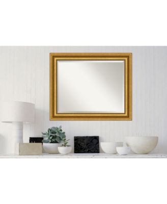 Parlor Gold-tone Framed Bathroom Vanity Wall Mirror, 33.62" x 27.62"