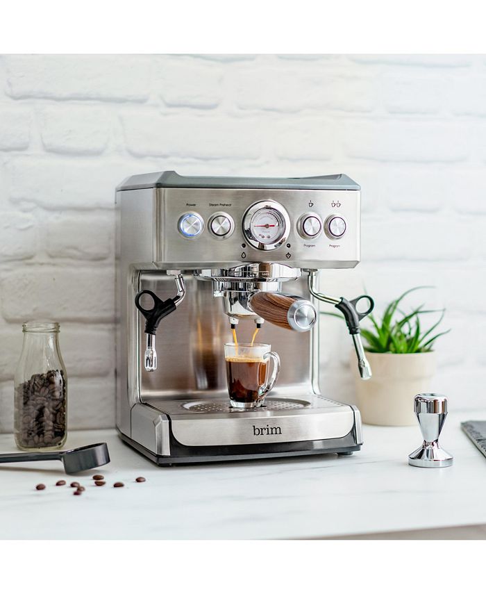 Brim 19 Bar Espresso Maker with Wood Finish Handle Macy's