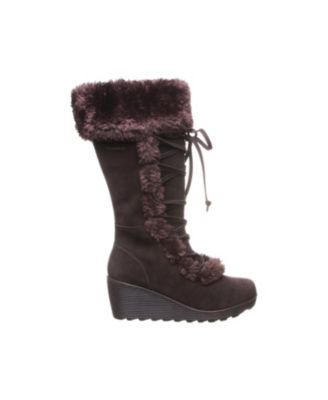 maroon bearpaw boots