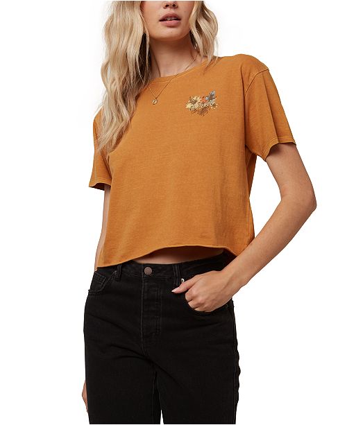 O Neill Juniors Holidise Spring Cotton Cropped T Shirt Reviews