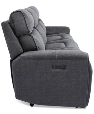 CLOSEOUT! Hutchenson 3-Pc. Fabric Sectional with 2 Power Recliners and Power Headrests