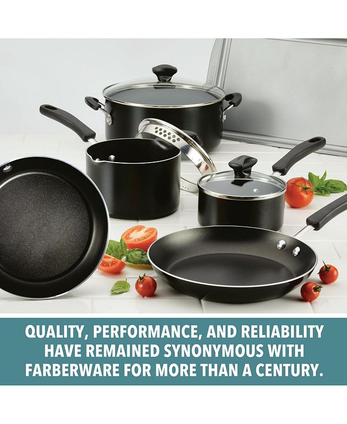 Farberware Cookstart Aluminum DiamondMax Nonstick 15Pc. Cookware Set