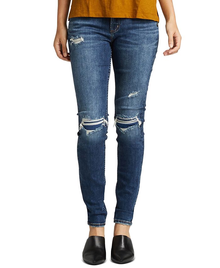 Silver Jeans Co. Elyse Skinny Jeans - Macy's