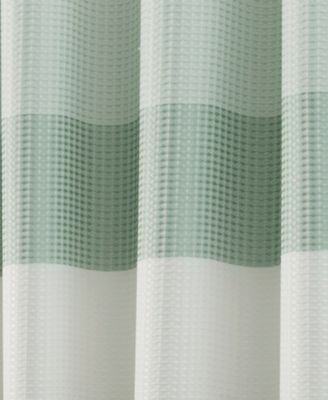Ombre Waffle Striped Shower Curtain, 70" x 72"