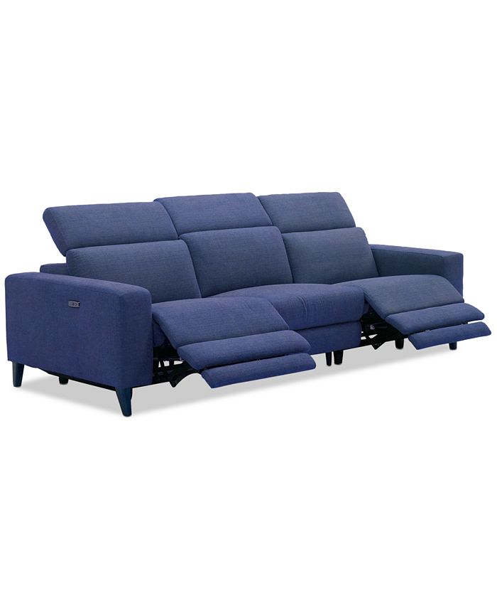 Furniture CLOSEOUT! Sleannah 3Pc. Fabric Sofa with 2 Power Recliners