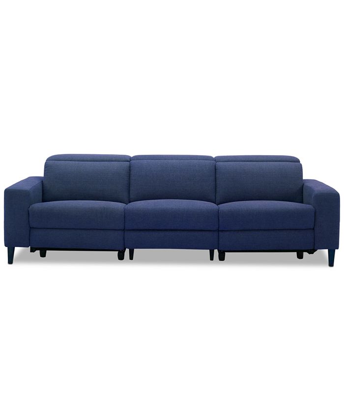 Furniture CLOSEOUT! Sleannah 3Pc. Fabric Sofa with 2 Power Recliners