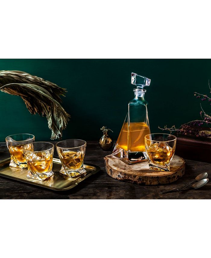 JoyJolt Atlas Whiskey Decanter Set of 5 Macy's