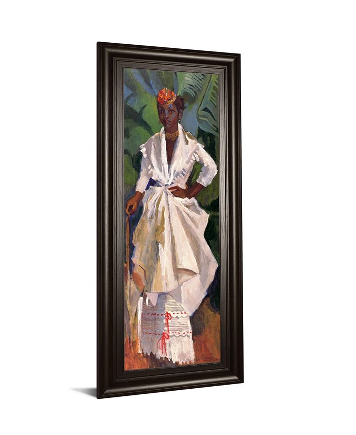 Classy Art Woman in White II by Boscoe Holder Framed Print Wall Art, 18
