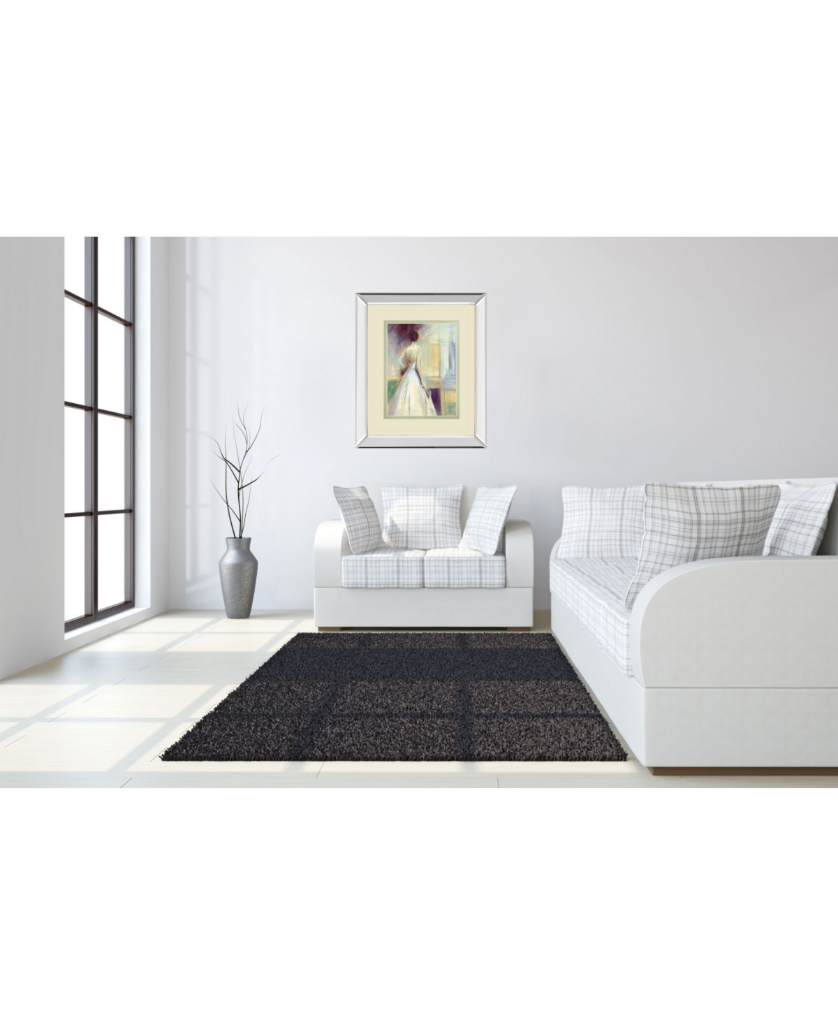 Classy Art Getting Ready by Sutton Mirror Framed Print Wall Art,