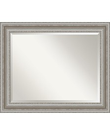 Parlor Silver-tone Framed Bathroom Vanity Wall Mirror, 33.5" x 27.50"
