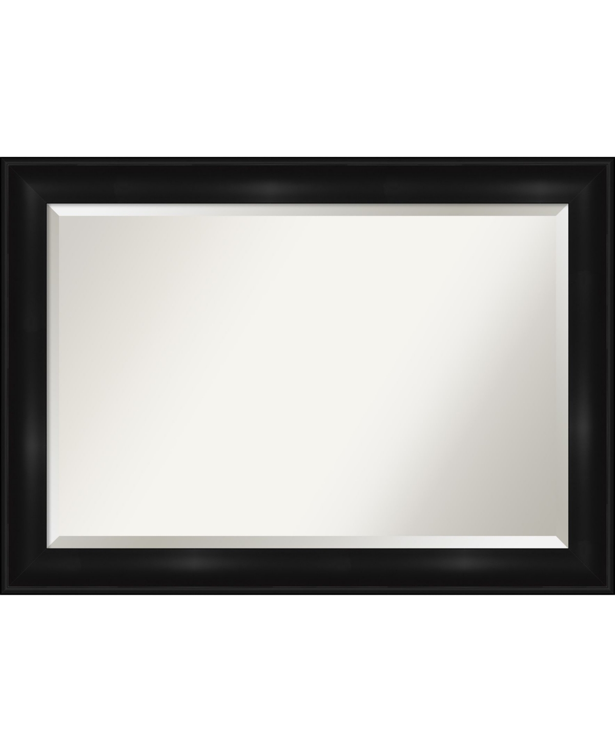 Grand Framed Bathroom Vanity Wall Mirror, 41.75" x 29.75" - Black