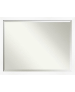 Amanti Art Cabinet Framed Bathroom Vanity Wall Mirror, 43.25" X 33.25" In White