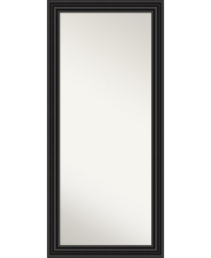 Shop Amanti Art Colonial Framed Floor/leaner Full Length Mirror, 29.75" X 65.75" In Black