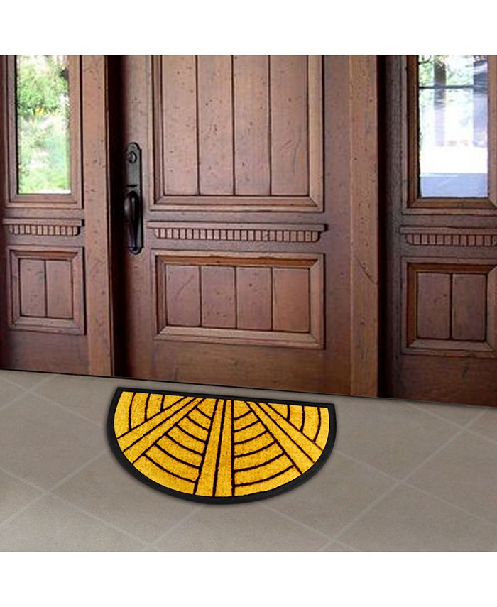 Envelor Art Deco Rubber Backing Coco Doormat, 18" x 30" Macy's