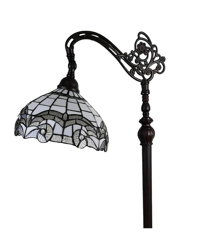 Amora Lighting Tiffany-Style Reading Floor Lamp - Macy's
