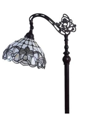 Tiffany Style Floral Design Floor Reading Lamp