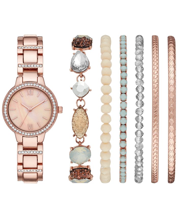 Macy's rose gold discount watch