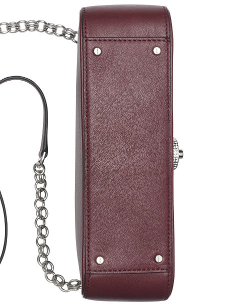 Calvin Klein Lock Leather Shoulder Bag & Reviews Handbags
