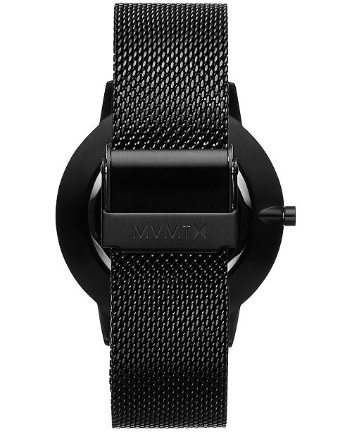 Mvmt Women S Boulevard Melrose Marble Black Stainless Steel Mesh Bracelet Watch 38mm Reviews Watches Jewelry Watches Macy S