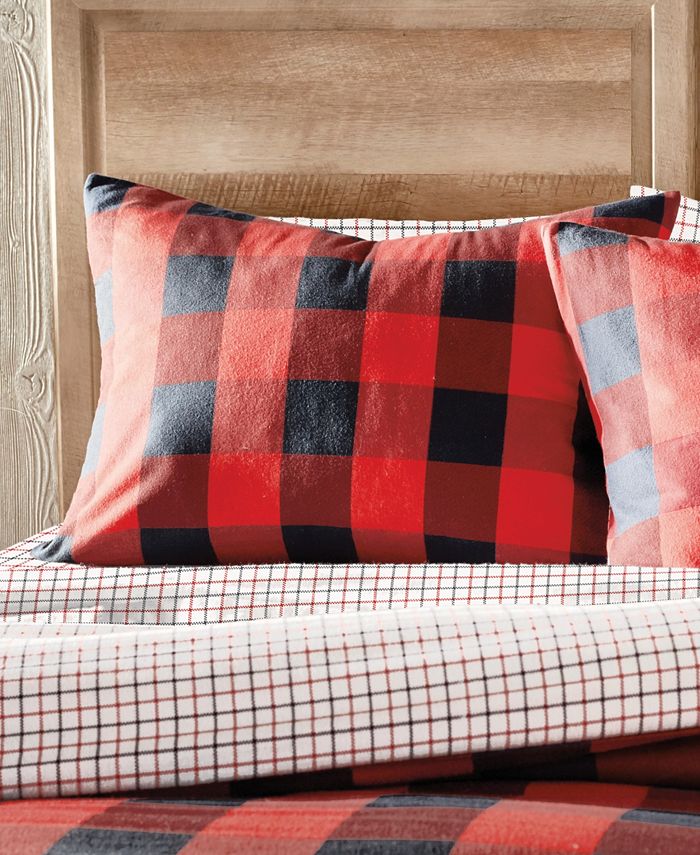 BASS OUTDOOR G.H Bass & Co. 2Piece Buffalo Check Flannel Comforter Set, Twin Macy's
