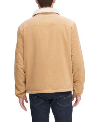 Men's Fleece-Lined Corduroy Trucker Jacket 