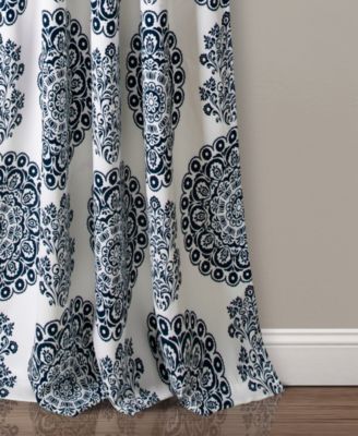 Lush Decor Evelyn Medallion Light Filtering Window Curtain Panels 