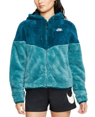 Nike Women's Sportswear Plush Hooded Jacket - Macy's