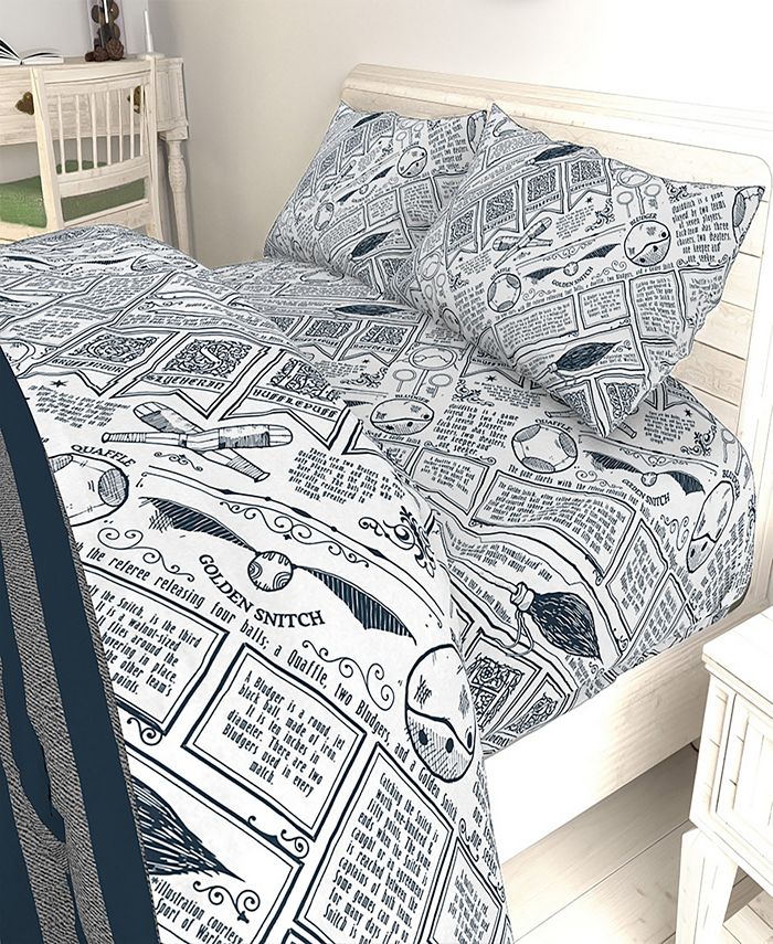 Harry Potter Reversible 4Piece Full/Queen Comforter Set Macy's
